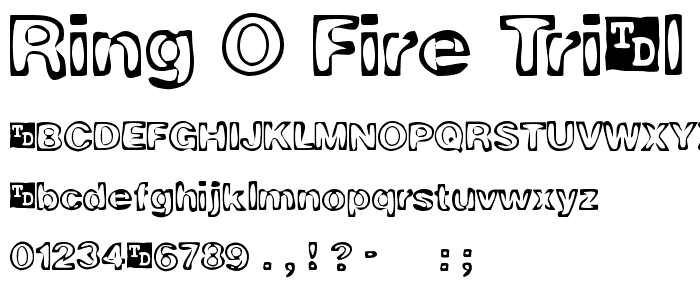 Ring O Fire Trial Version font